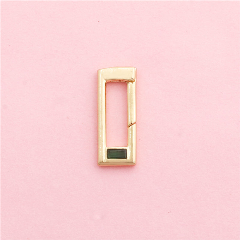 Brass Ring Spring Buckle Accessories 8x20mm 10pcs