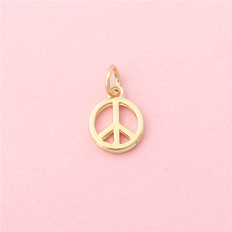 Brass Charms Pendants Accessories 9x11mm 10pcs