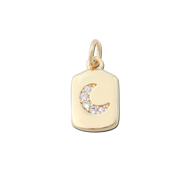 Accessori Pendenti Charms in Ottone 9x14mm 10pz