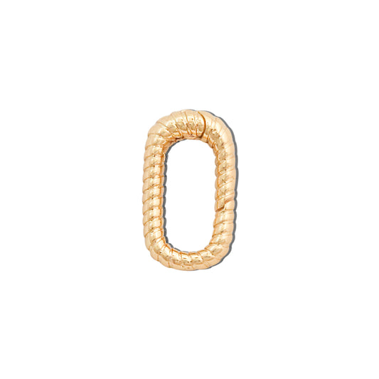 Brass Ring Spring Buckle Accessories 9x15mm 10pcs