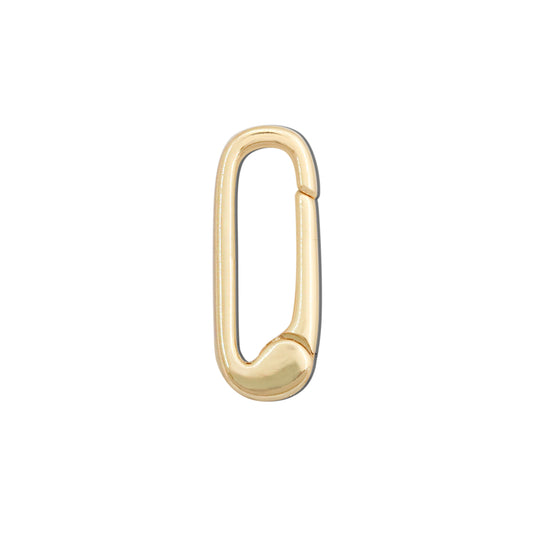 Brass Ring Spring Buckle Accessories 9x24mm 10pcs