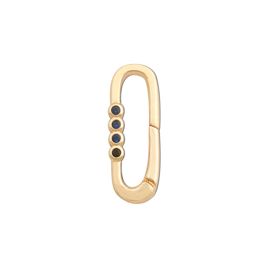 Brass Ring Spring Buckle Accessories 10x26mm 10pcs