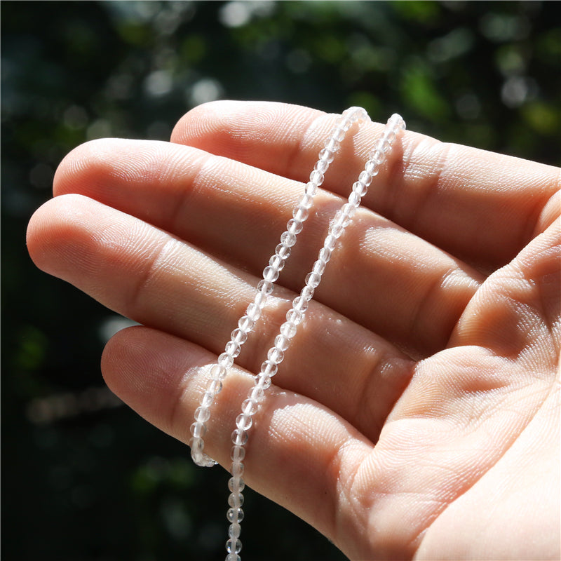 Natural Rock Crystal Beads Flat Round Faceted 2.5mm Hole 0.6mm about 148pcs 39cm strand