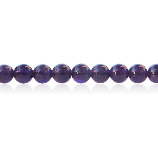 Natural Amethyst Beads Round 6mm Hole 0.8mm about 65pcs 39cm strand