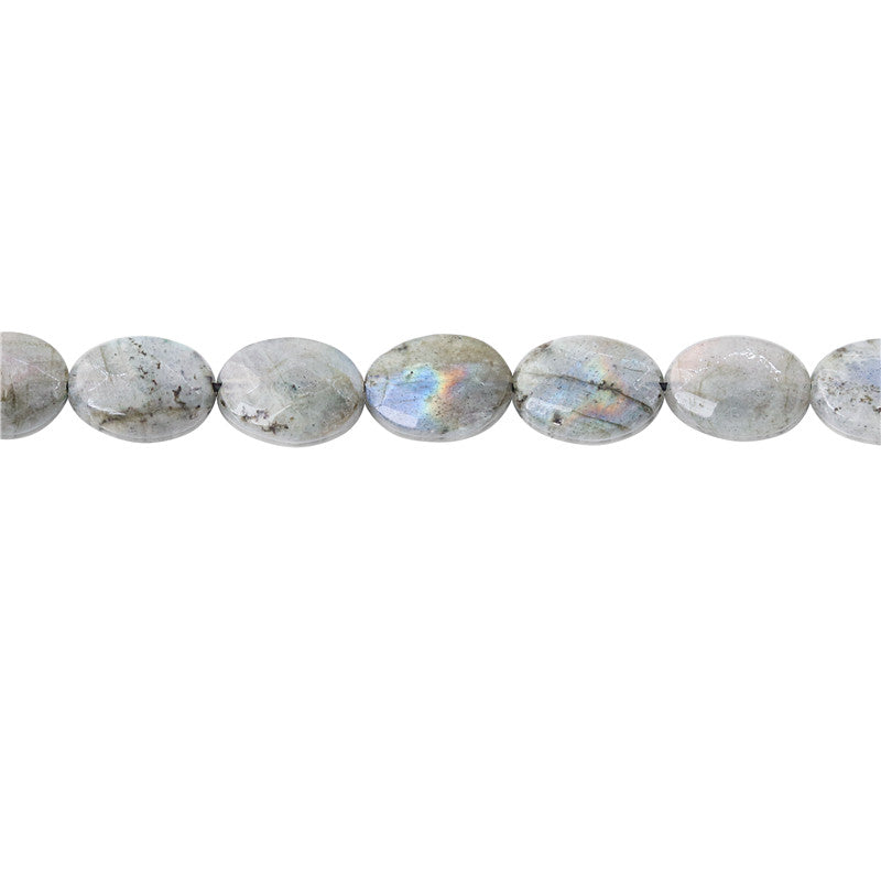 Natural Labradorite Beads Oval Faceted 10x14mm Hole 1mm about 28pcs 39cm strand