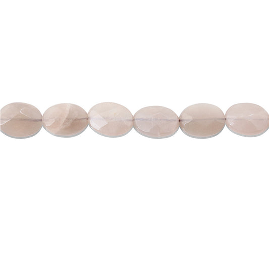 Natural Orange Moonstone Beads Oval Faceted 10x14mm Hole 1mm about 28pcs 39cm strand