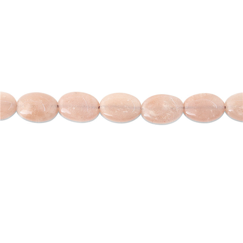 Natural Orange Moonstone Beads Oval 10x14mm Hole 1mm about 28pcs 39cm strand