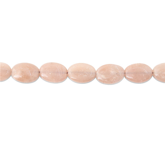 Natural Orange Moonstone Beads Oval 10x14mm Hole 1mm about 28pcs 39cm strand