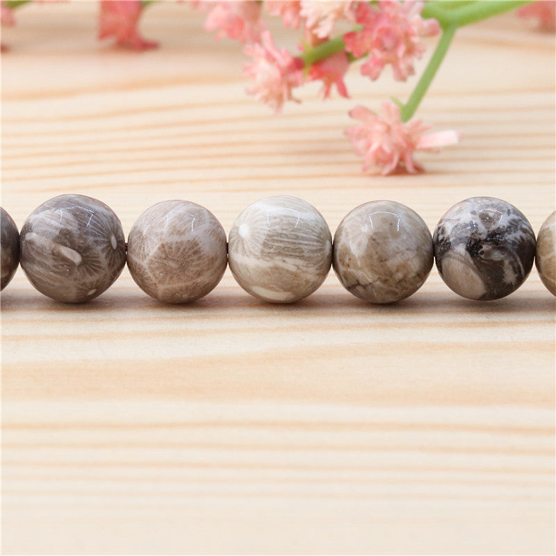 Natural Chrysanthemum Stone Beads Round 10mm Hole 1.2mm about 40pcs 39cm strand