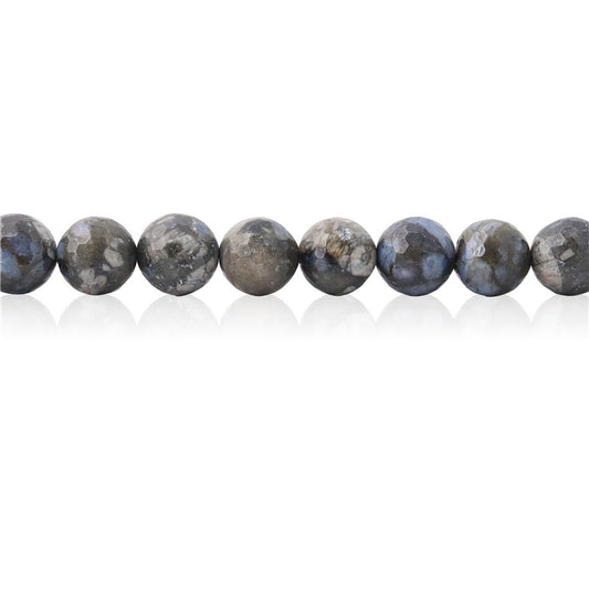 Natural Grey Opal Beads Round Faceted 10mm Hole 1.2mm about39pcs 39cm strand