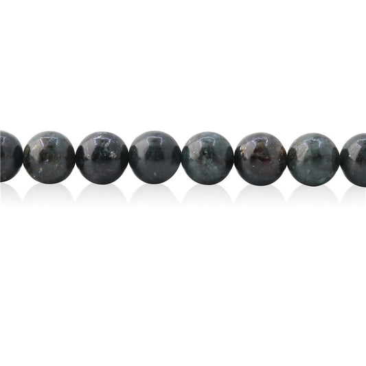 Perles Phlogopite naturelles rondes 10mm trou 1.2mm environ 40pcs 39cm sur fil