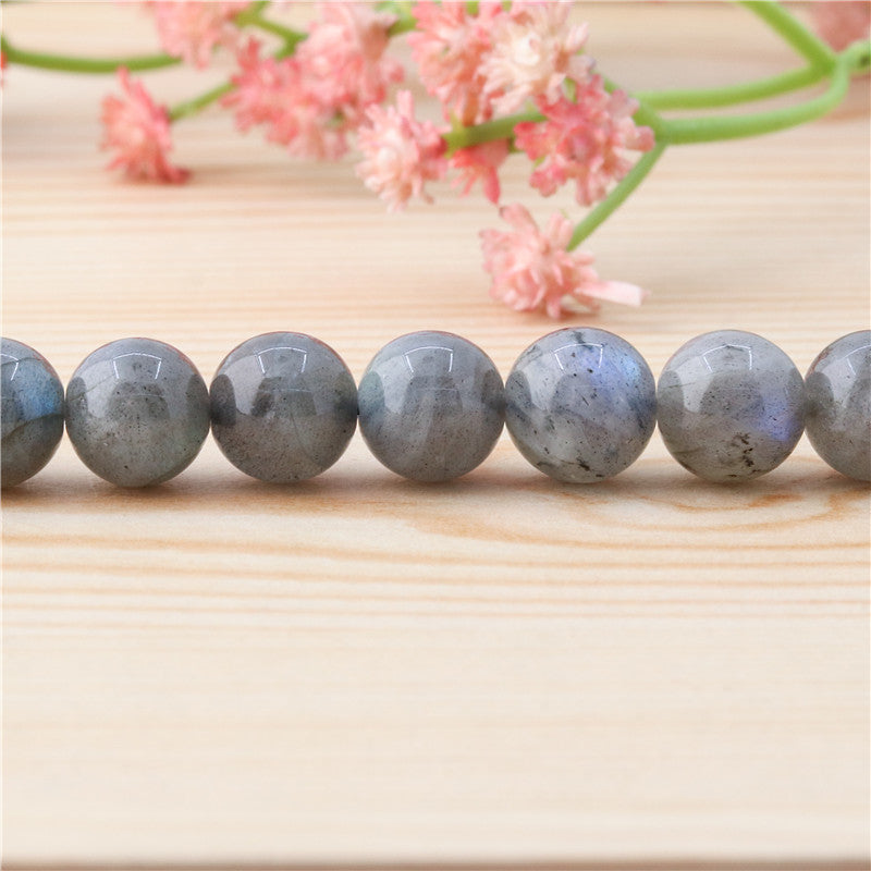 Natural Labradorite Beads Round 10mm Hole 1.2mm about 40pcs 39cm strand