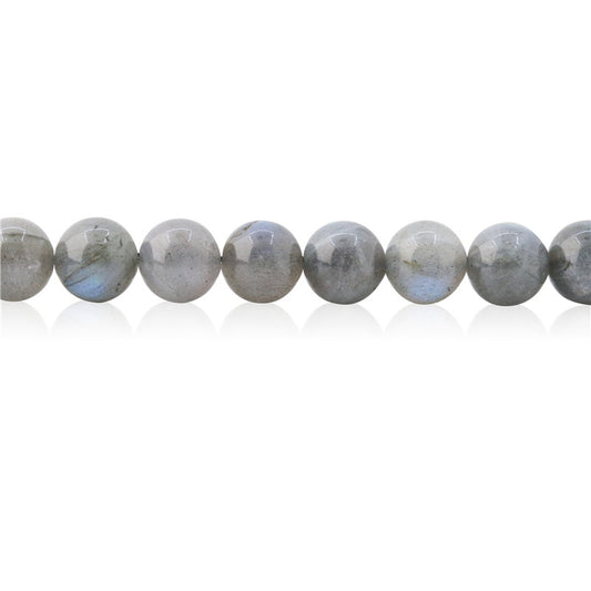 Perles Labradorite naturelle ronde 10mm trou 1.2mm environ 40pcs 39cm sur fil