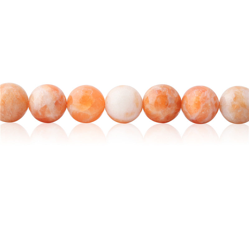 Natural Orange Calcite Beads Round 10mm Hole 1.2mm about 40pcs 39cm strand