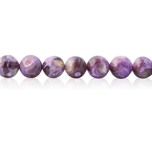 Natural Purple Lepidolite Beads Round 10mm Hole 1.2mm about 40pcs 39cm strand