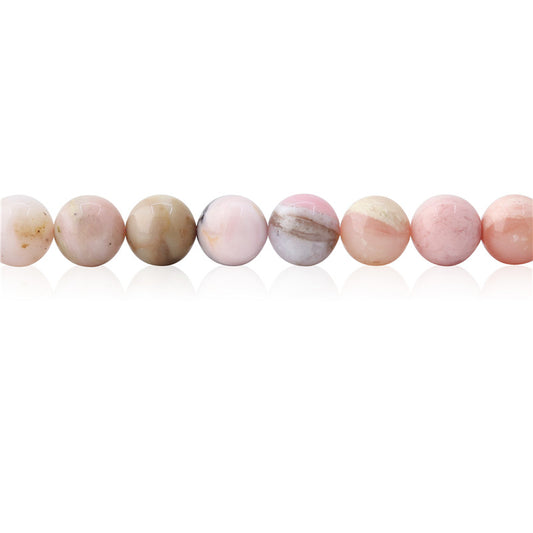 Natural Pink Opal Beads Round 10mm Hole 1.2mm about 40pcs 39cm strand