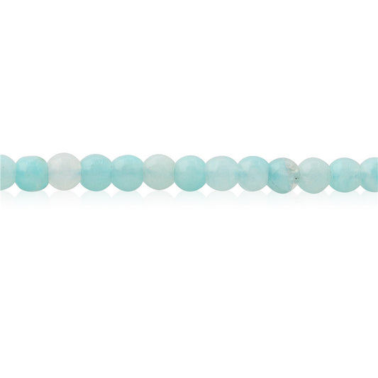 Perles d'Amazonite naturelle rondes 3mm trou 0.8mm environ 126pcs 39cm sur fil