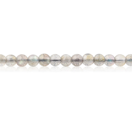 Natural Labradorite Beads Round 3mm Hole 0.8mm about 126pcs 39cm strand