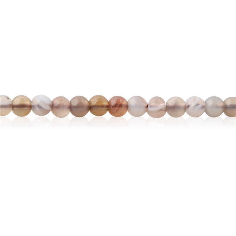 Natural Botswana Agate Beads Round 3mm Hole 0.8mm about 126pcs 39cm strand