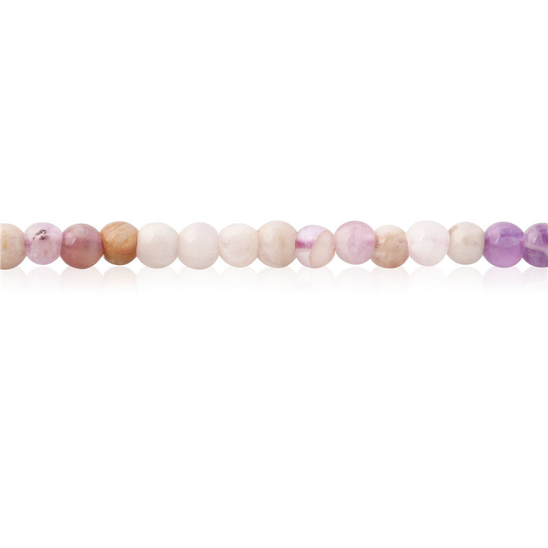 Natural Dog Tooth Amethyst Beads Round 3mm Hole 0.8mm about 126pcs 39cm strand