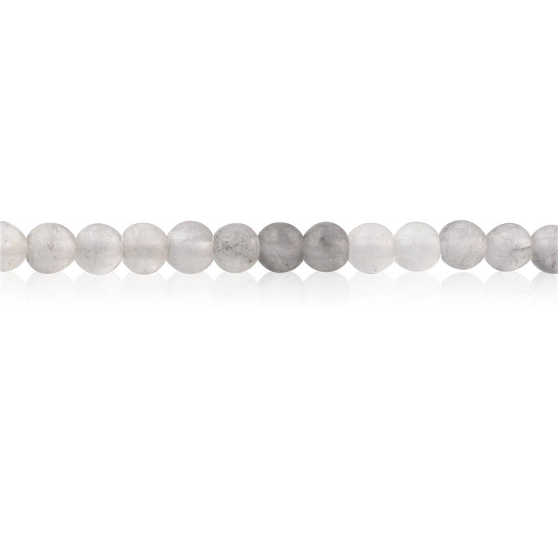 Perles de cristal de nuage naturel rondes 3mm trou 0.8mm environ 126pcs 39cm sur fil