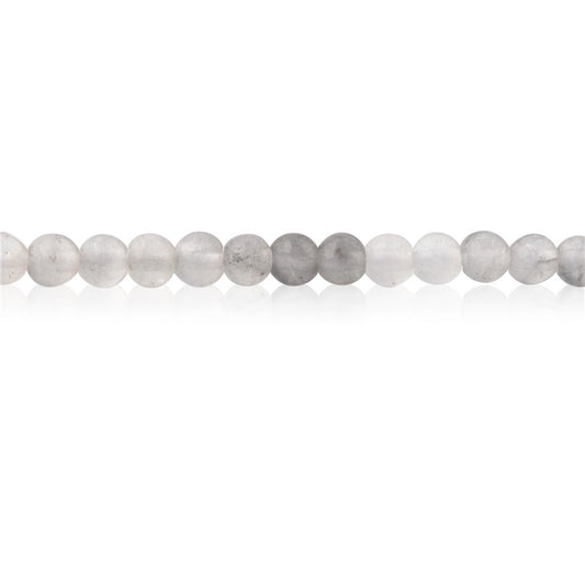 Natural Cloud Crystal Beads Round 3mm Hole 0.8mm about 126pcs 39cm strand