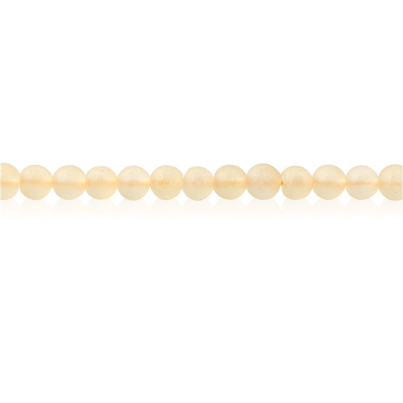 Natural Yellow Calcite Beads Round 3mm Hole 0.8mm about 126pcs 39cm strand