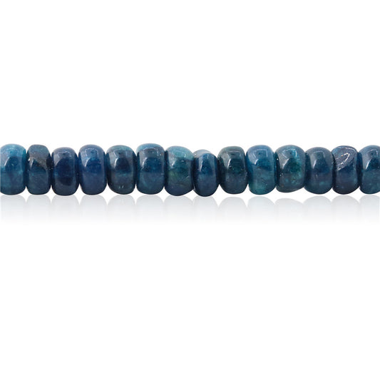 Perline di apatite blu naturale Abaco 4x6mm Foro 0,8 mm circa 109 pezzi da 39 cm di filo