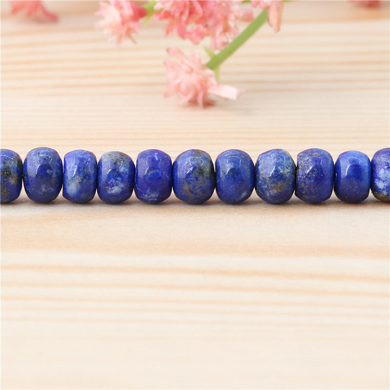 Perles Lapis Lazuli naturel Boulier 4x6mm trou 0.8mm Environ 109pcs 39cm sur fil