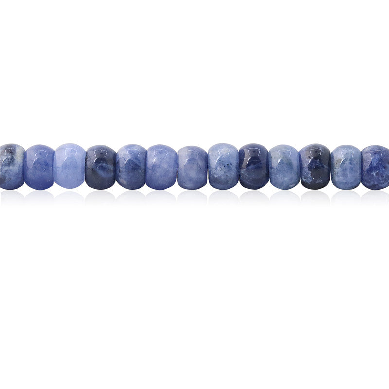 Perles Sodalite Naturelle Boulier 4x6mm Trou 0.8mm Environ 109pcs Fil de 39cm