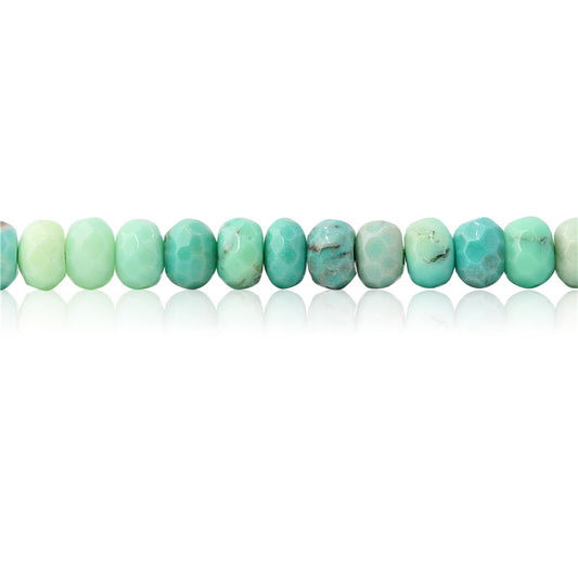 Natural Green Grass Agate Beads Abacus Faceted 4x6mm Hole 0.8mm about 99pcs 39cm strand