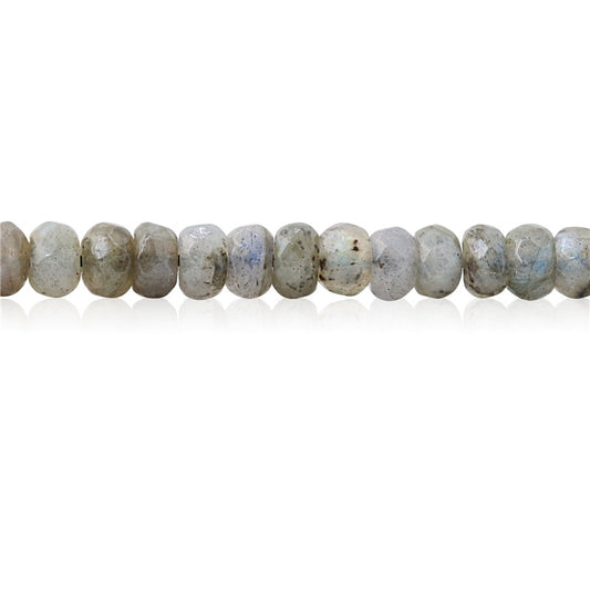 Natural Labradorite Beads Abacus Faceted 4x6mm Hole 0.8mm about 99pcs 39cm strand