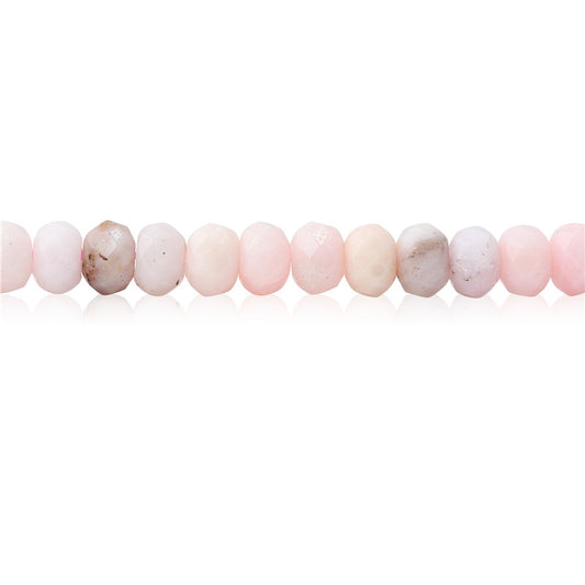 Natural Pink Opal Beads Abacus Faceted 4x6mm Hole 0.8mm about 99pcs 39cm strand