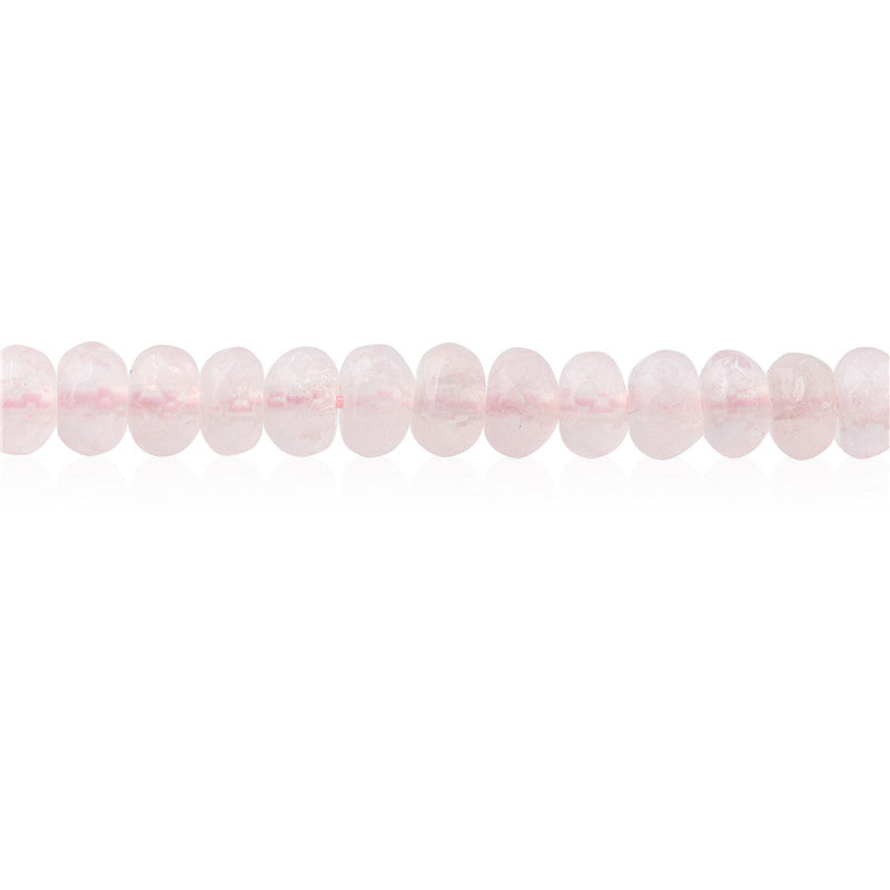 Perle di quarzo rosa naturale Abaco sfaccettato 4x6mm Foro 0,8 mm circa 99 pezzi filo da 39 cm