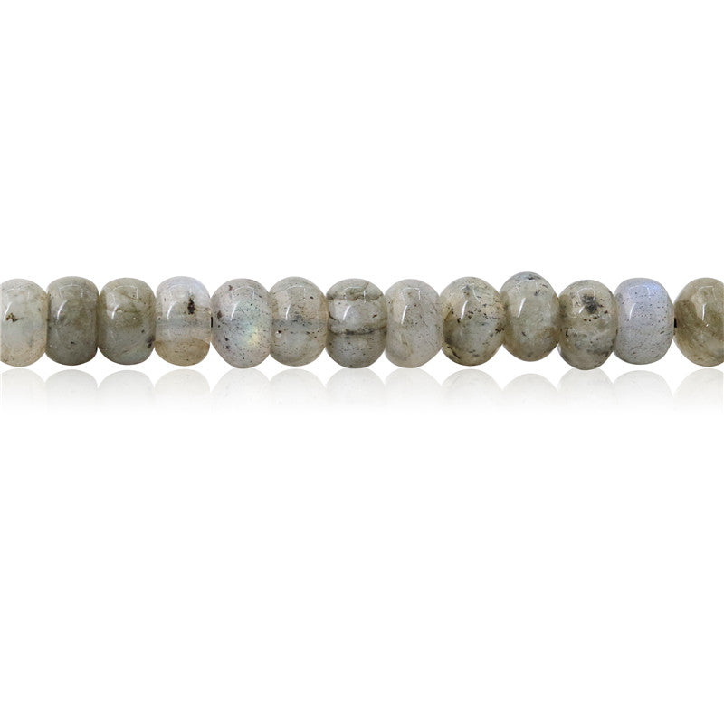 Perles Labradorite naturelle Boulier 4x6mm trou 0.8mm Environ 109pcs Fil de 39cm