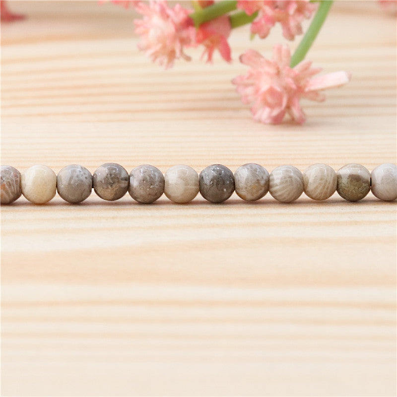 Natural Chrysanthemum Stone Beads Round 4mm Hole 0.8mm about 113pcs 39cm strand