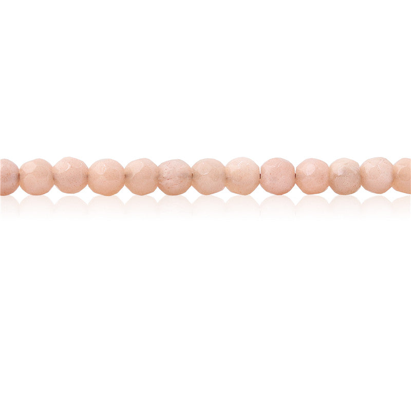 Natural Orange Moonstone A Beads Round Faceted 4mm Hole 0.8mm about 102pcs 39cm strand