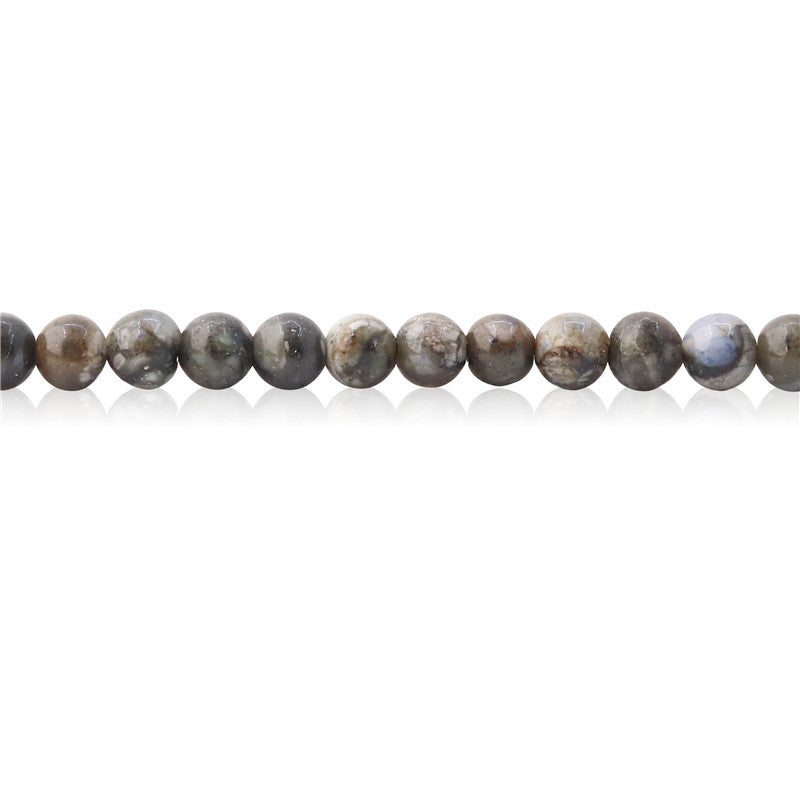 Natural Grey Opal Beads Round 4mm Hole 0.8mm about 113pcs 39cm strand