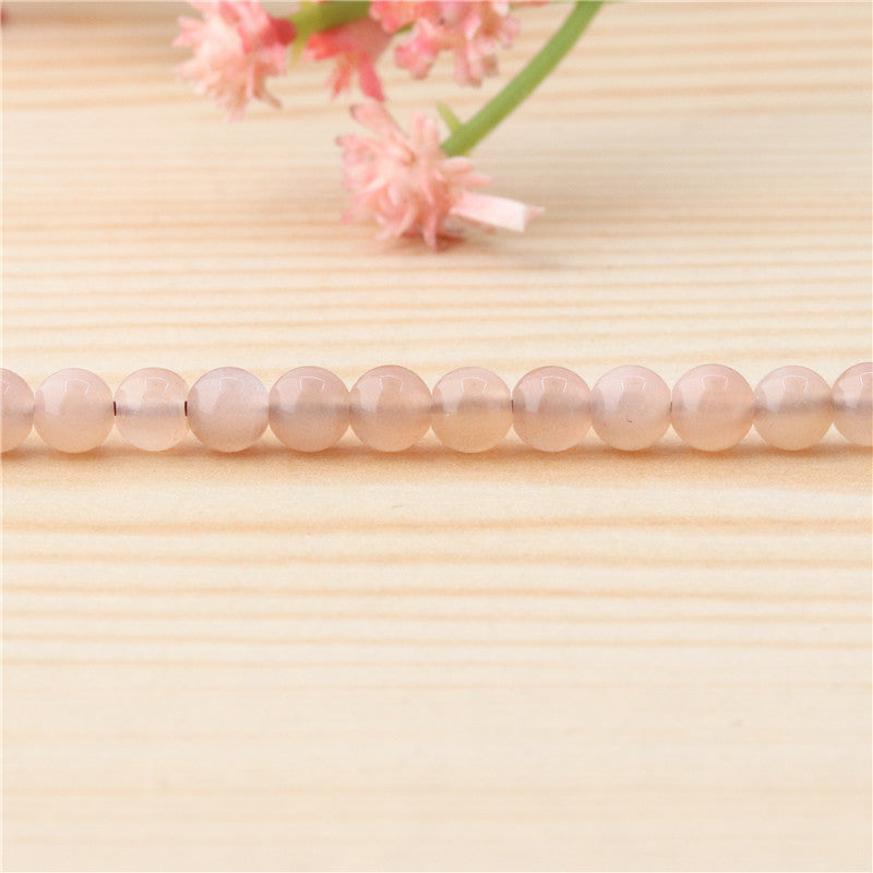 Natural Orange Moonstone Beads Round 4mm Hole 0.8mm about 113pcs 39cm strand