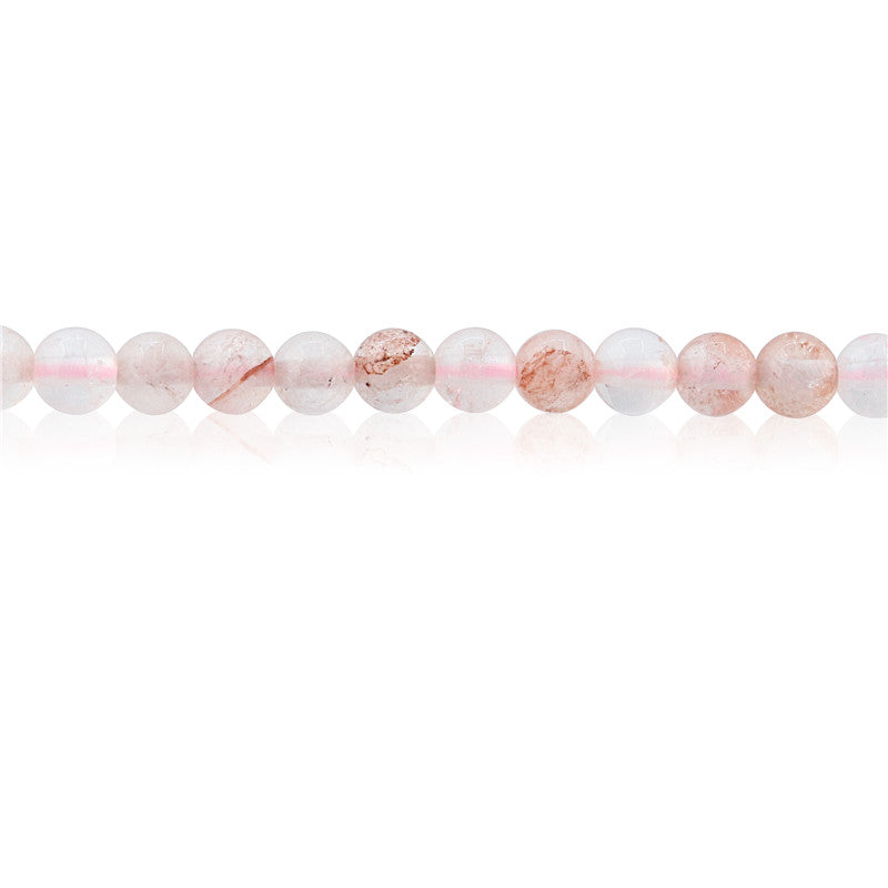 Natural Pink Crystal Beads Round 4mm Hole 0.8mm about 113pcs 39cm strand