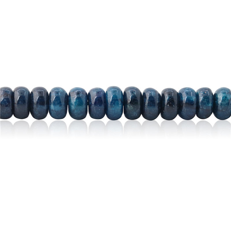 Natural  Blue Apatite Beads Abacus 5x8mm Hole 1mm  about 91pcs 39cm strand