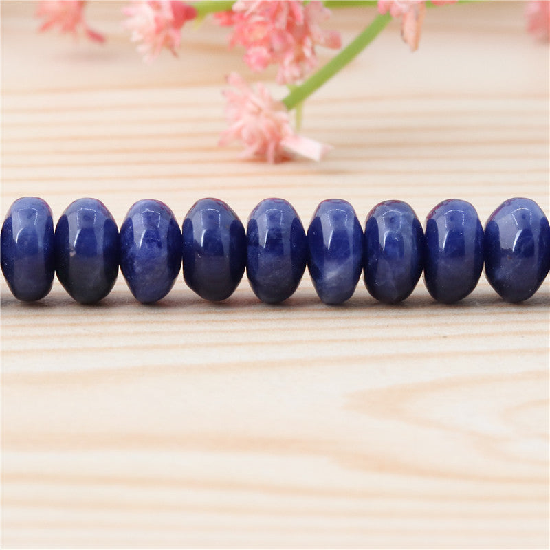 Natural Sodalite Beads Abacus 5x8mm Hole 1mm  about 91pcs 39cm strand