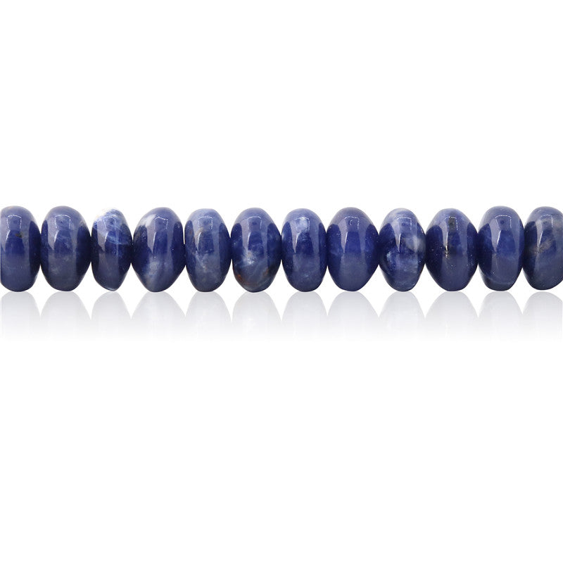 Natural Sodalite Beads Abacus 5x8mm Hole 1mm  about 91pcs 39cm strand