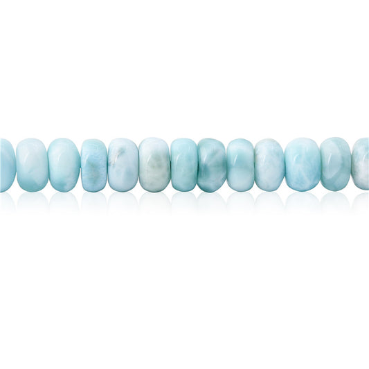 Natural Larimar Beads Abacus 5x8mm Hole 1mm  about 91pcs 39cm strand