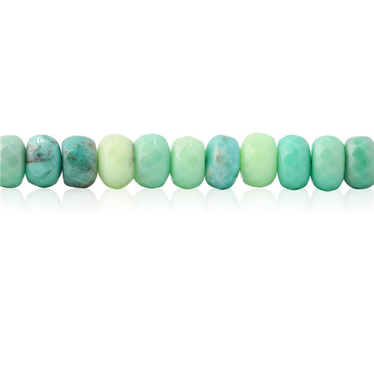 Natural Green Grass Agate Beads Abacus Faceted 5x8mm Hole 1mm about 85pcs 39cm strand