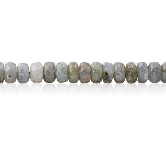 Natural Labradorite Beads Abacus Faceted 5x8mm Hole 1mm about 85pcs 39cm strand