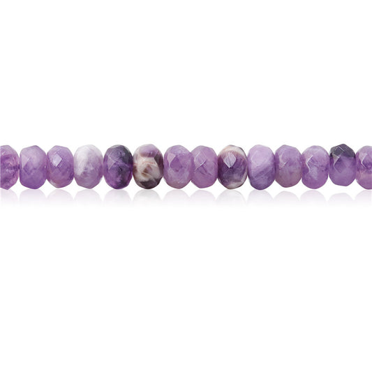 Natural Amethyst Beads Abacus Faceted 5x8mm Hole 1mm about 85pcs 39cm strand