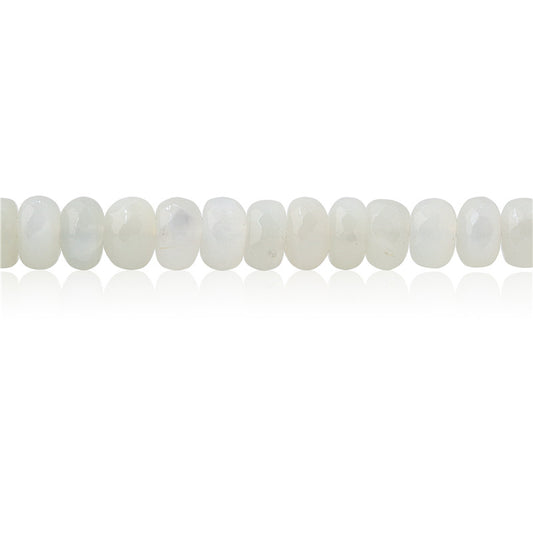 Natural Grey Moonstone A Beads Abacus Faceted 5x8mm Hole 1mm about 85pcs 39cm strand