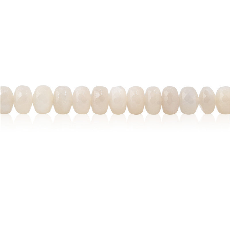 Natural Grey Moonstone B Beads Abacus Faceted 5x8mm Hole 1mm about 85pcs 39cm strand