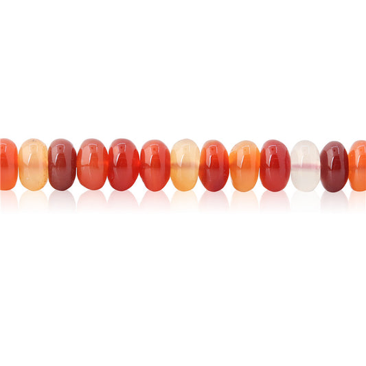Natural Red Agate Beads Abacus 5x8mm Hole 1mm  about 91pcs 39cm strand